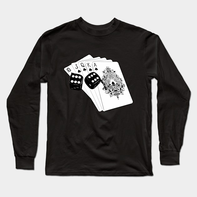 Playing cards Long Sleeve T-Shirt by Makaveli ps